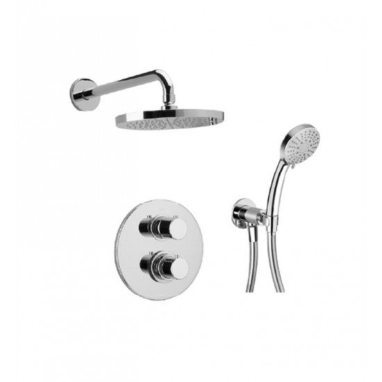 LaToscana 78791A Elba Thermostatic Shower System with Two Way Diverter and Handshower Kit