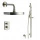 LaToscana NO-OPTION2 Novello Thermostatic Shower System with Two Way Diverter and Slide Bar Kit