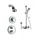 LaToscana WH-OPTION3 Water Harmony Thermostatic Shower System with Three Way Diverter and Slide Bar Kit