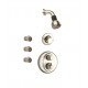 LaToscana WH-OPTION4 Water Harmony Thermostatic Shower System with Three Way Diverter and Body Jets
