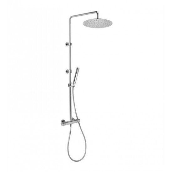 LaToscana 86CR689 Novello Adjustable Shower Column with Thermostatic Mixer in Chrome