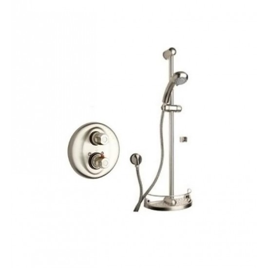 LaToscana WH-OPTION1 Water Harmony Thermostatic Shower System with Slide Bar Kit