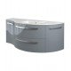 LaToscana AM52 Ambra 52" Wall Mount Single Bathroom Vanity with Four Soft Closing Doors and Tekorlux Sink Top