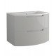 LaToscana OA29OPT1 Oasi 28 3/4" Wall Mount Single Bathroom Vanity with Two Soft Closing Drawers and Tekorlux Sink Top