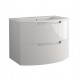 LaToscana OA39OPT1 Oasi 38 1/4" Wall Mount Single Bathroom Vanity with Two Soft Closing Drawers and Tekorlux Sink Top