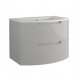 LaToscana OA39OPT1 Oasi 38 1/4" Wall Mount Single Bathroom Vanity with Two Soft Closing Drawers and Tekorlux Sink Top