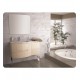 LaToscana OA43OPT2 Oasi 42 7/8" Wall Mount Single Bathroom Vanity with Two Soft Closing Drawers and Right Side Cabinet