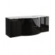 LaToscana OA57OPT4 Oasi 57 1/8" Wall Mount Single Bathroom Vanity with Two Soft Closing Drawers and Tekorlux Sink Top