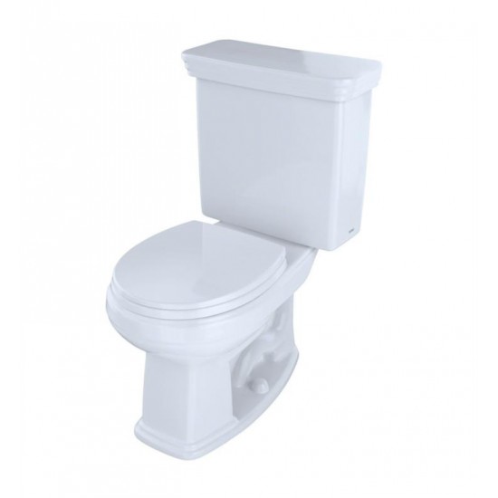 White Single Flush 1.28gpm Ucore 1.28 GPM Contemporary Elongated 1-Piece Toilet 