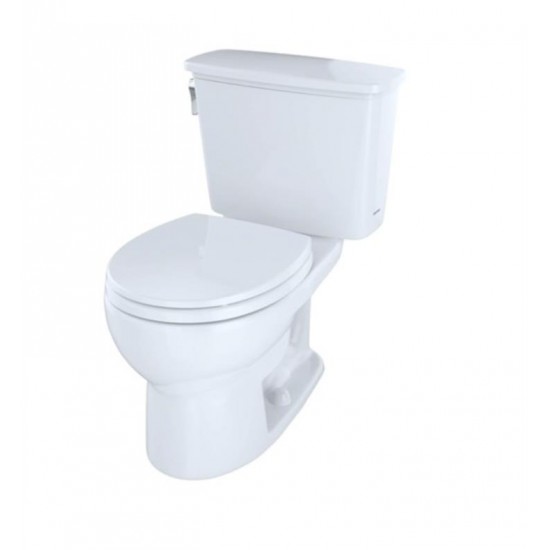 TOTO CST743EN Eco Drake Two-Piece Round Toilet with 1.28 GPF Single Flush