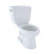 TOTO CST744SD#01 Drake Two-Piece Elongated Toilet with 1.6 GPF Single Flush and Insulated Tank