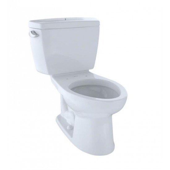 TOTO CST744SDB#01 Drake Two-Piece Elongated Toilet with 1.6 GPF Single Flush and Insulated Boltdown Tank Lid