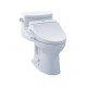 TOTO CST634CEFGT20#01 Supreme II One-Piece Elongated Bowl with 1.28 GPF Single Flush and Washlet+ Connection