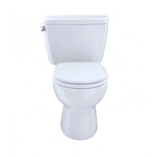 TOTO CST743E Eco Drake Two-Piece Round Toilet with 1.28 GPF Single Flush