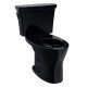 TOTO CST748CEM#51 Drake 27 1/2" Two-Piece 1.28 GPF & 0.8 GPF Dual Flush Elongated Toilet in Ebony - Less Seat