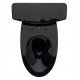TOTO CST748CEMF#51 Drake 30 1/2" Two-Piece 1.28 GPF & 0.8 GPF Dual Flush Elongated Toilet in Ebony - Less Seat