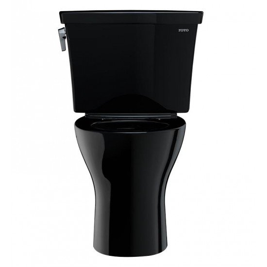 TOTO CST748CEMF#51 Drake 30 1/2" Two-Piece 1.28 GPF & 0.8 GPF Dual Flush Elongated Toilet in Ebony - Less Seat