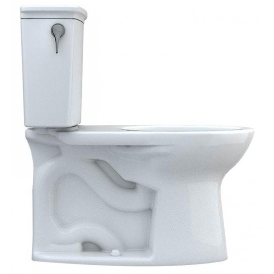 TOTO CST786CEFG.10#01 Drake 28 3/8" Transitional Two-Piece 1.28 GPF Single Flush Elongated Toilet - 10" Rough-In