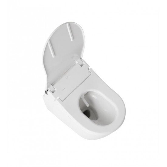 TOTO CWT4474047CMFGA#MS RP Washlet + RX Wall-Hung Toilet with 1.28 GPF & 0.9 GPF Dual Flush and DuoFit In-Wall Tank System - Auto Flush