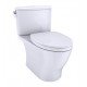 TOTO MS442124CUF Nexus 28 5/8" Two-Piece Elongated Bowl with 1.0 GPF Single Flush and Slim Seat in Cotton