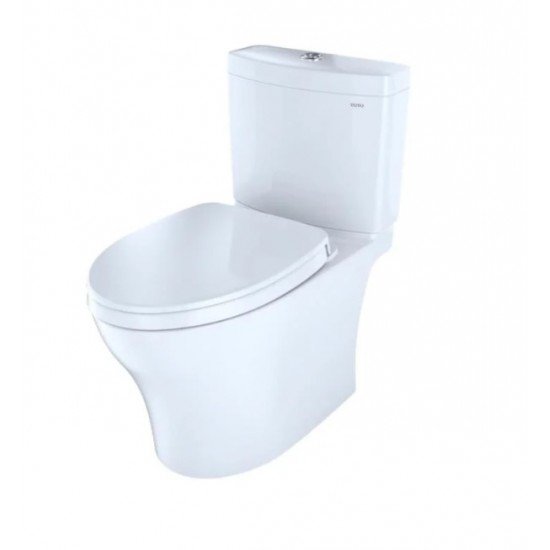 TOTO MS446124CUM Aquia IV 1G Two-Piece Elongated Toilet with 1.0 GPF & 0.8 GPF Dual Flush and SoftClose Seat