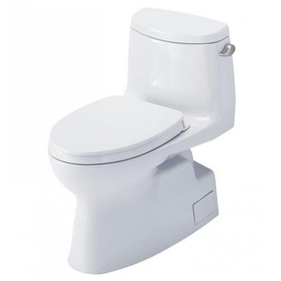 TOTO MS614124CEFRG#01 Carlyle II 28 3/8" One-Piece 1.28 GPF Single Flush Elongated Toilet with Right Hand Trip Lever in Cotton