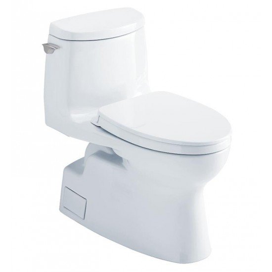 TOTO MS614124CUF Carlyle II 28 1/4" One-Piece 1.0 GPF Single Flush Elongated Toilet with Washlet+ Connection