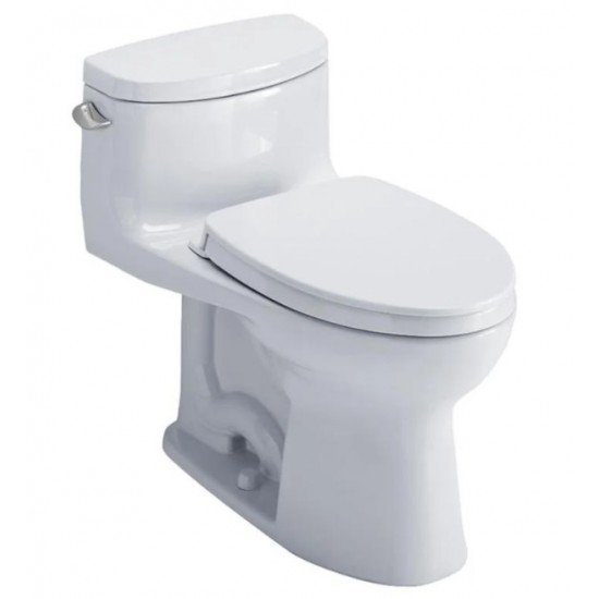 TOTO MS634124CEFG Supreme II 28 3/8" One-Piece 1.28 GPF Single Flush Elongated Toilet and Washlet+ Connection