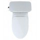 TOTO MS776124CEFG.10#01 Drake 28 3/8" Two-Piece 1.28 GPF Single Flush Elongated Toilet with SoftClose Seat in Cotton - 10" Rough-In
