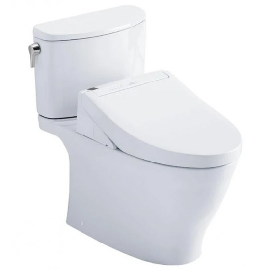 TOTO MW6423084CUFG#01 Nexus 29 3/8" One-Piece 1.0 GPF Single Flush Elongated Toilet and Washlet+ C5 in Cotton