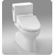 TOTO MW4542044CUFG#01 Drake II 1G Two-Piece Elongated Toilet with 1.0 GPF Single Flush and Washlet+ C200 Washlet