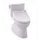 TOTO MW4742044CEFG#01 Vespin II Two-Piece Elongated Toilet with 1.28 GPF Single Flush and Washlet+ C200 Washlet