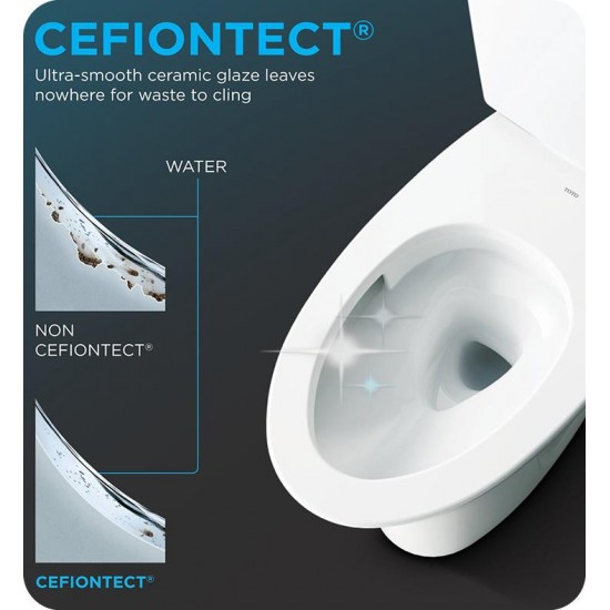 TOTO MW4943084CEMFG#01 Connelly 28 3/4" Two-Piece 1.28 GPF & 0.9 GPF Dual Flush Elongated Toilet and Washlet+ C5 in Cotton