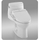 TOTO MW6042034CEFG#01 UltraMax II One-Piece Elongated Bowl with 1.28 GPF Single Flush and Washlet+ C100 Washlet