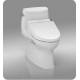 TOTO MW6142044CEFG#01 Carlyle II One-Piece Elongated Bowl with 1.28 GPF Single Flush and Washlet+ C200 Washlet