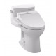 TOTO MW6342034CEFG#01 Supreme II One-Piece Elongated Bowl with 1.28 GPF Single Flush and Washlet+ C100 Washlet