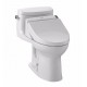 TOTO MW6342044CEFG#01 Supreme II One-Piece Elongated Bowl with 1.28 GPF Single Flush and Washlet+ C200 Washlet