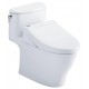 TOTO MW6423084CEFG#01 Nexus 29 3/8" One-Piece 1.28 GPF Single Flush Elongated Toilet and Washlet+ C5 in Cotton