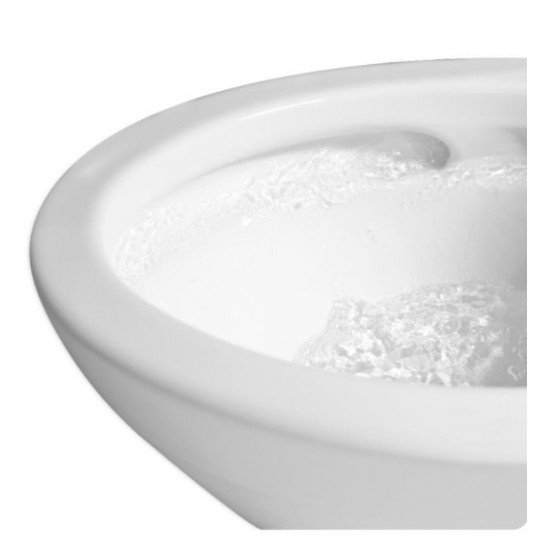 TOTO CST614CUFGT20#01 TOTO Carlyle II 1G One-Piece Washlet+ Elongated Bowl with 1.0 GPF Single Flush