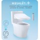 TOTO MW6343056CEFG#01 Supreme II 28 3/8" One-Piece 1.28 GPF Single Flush Elongated Toilet and Washlet+ S550E in Cotton