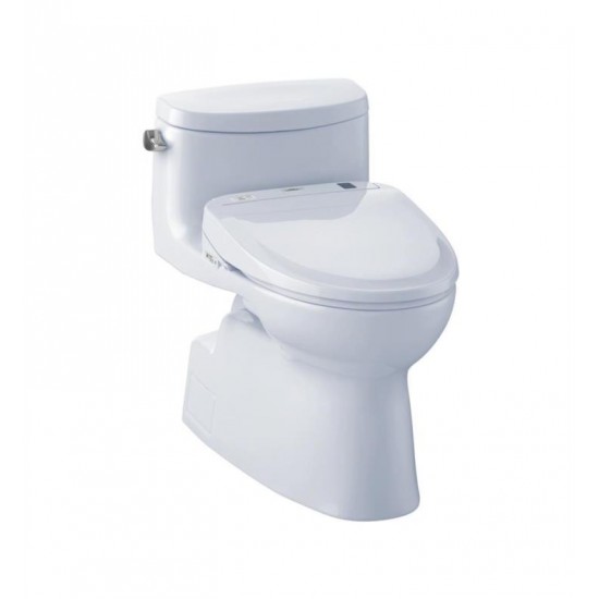 TOTO MW644584CEFG#01 Carolina II One-Piece Elongated Bowl with 1.28 GPF Single Flush and Washlet+ S350e Washlet