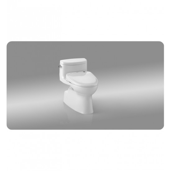 TOTO MW644584CEFG#01 Carolina II One-Piece Elongated Bowl with 1.28 GPF Single Flush and Washlet+ S350e Washlet