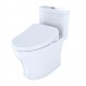 TOTO MW6463046CEMFG#01 Aquia IV One-Piece Elongated Toilet with 1.28 GPF & 0.8 GPF Dual Flush and Washlet+ S500e in Cotton