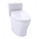 TOTO MW6463046CUMFG#01 Aquia IV 1G One-Piece Elongated Toilet with 1.0 GPF & 0.8 GPF Dual Flush and Washlet+ S500e in Cotton