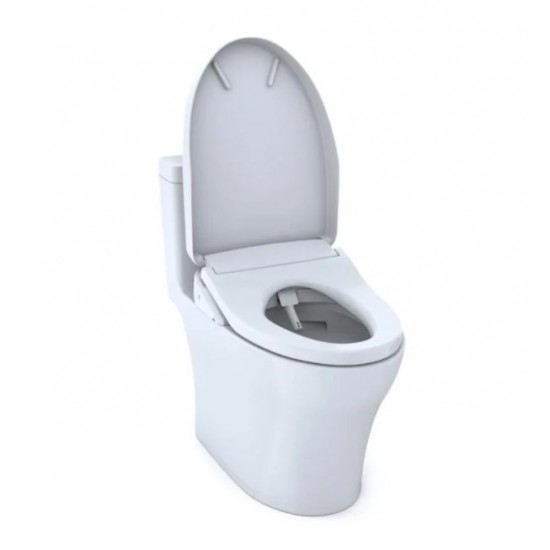 TOTO MW6463046CUMFG#01 Aquia IV 1G One-Piece Elongated Toilet with 1.0 GPF & 0.8 GPF Dual Flush and Washlet+ S500e in Cotton