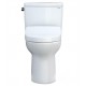 TOTO MW7763046CSFG#01 Drake 28 3/8" Two-Piece 1.6 GPF Single Flush Elongated Toilet with Washlet+ S500E in Cotton - Universal Height