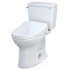 TOTO MW7863056CEFG.10#01 Drake 28 3/8" Transitional Two-Piece 1.28 GPF Single Flush Elongated Toilet with Washlet+ S550E in Cotton - 10" Rough-In