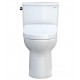 TOTO MW7763046CSFGA.10#01 Drake 28 3/8" Two-Piece 1.6 GPF Single Flush Elongated Toilet with Washlet+ S500E in Cotton - Universal Height