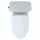 TOTO MW7863046CEFG.10#01 Drake 28 3/8" Transitional Two-Piece 1.28 GPF Single Flush Elongated Toilet with Washlet+ S500E in Cotton - 10" Rough-In