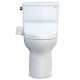 TOTO MW7763074CEFG.10#01 Drake 28 3/8" Two-Piece 1.6 GPF Single Flush Elongated Toilet with Washlet+ C2 in Cotton - 10" Rough-In